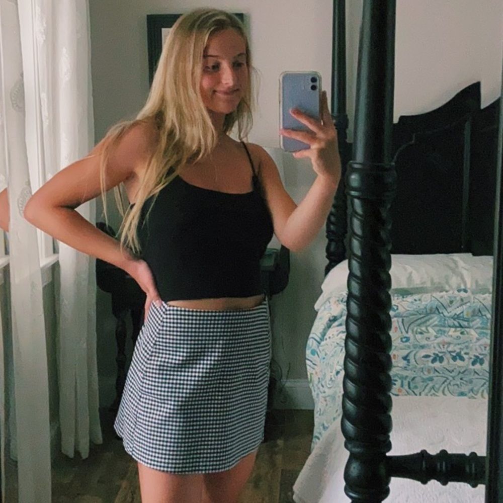 UO gingham skirt